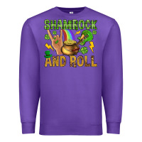 Purple Shamrock and roll Premium Sweatshirt - BundleAndBundleShop