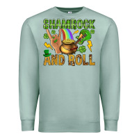 Seafoam Shamrock and roll Premium Sweatshirt - BundleAndBundleShop