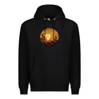 Black Desert Cactus Sunset Volleyball Premium Hoodie - Bettercallsaul