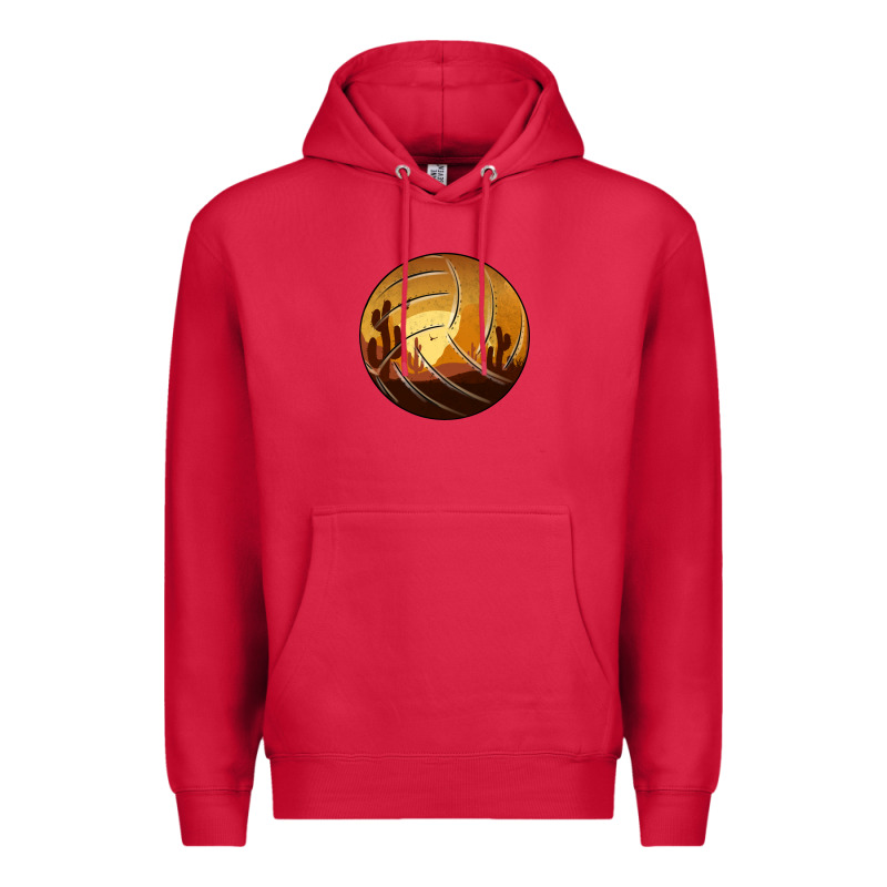 Desert Cactus Sunset Volleyball Premium Hoodie by Bettercallsaul | Teevron