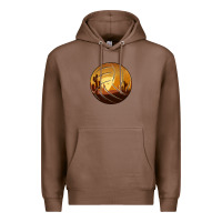 Chestnut Desert Cactus Sunset Volleyball Premium Hoodie - Bettercallsaul