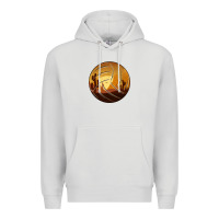 Dove Grey Desert Cactus Sunset Volleyball Premium Hoodie - Bettercallsaul