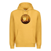 Mustard Desert Cactus Sunset Volleyball Premium Hoodie - Bettercallsaul