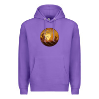 Purple Desert Cactus Sunset Volleyball Premium Hoodie - Bettercallsaul
