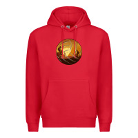 Red Desert Cactus Sunset Volleyball Premium Hoodie - Bettercallsaul