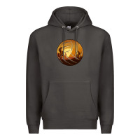 Smoke Desert Cactus Sunset Volleyball Premium Hoodie - Bettercallsaul