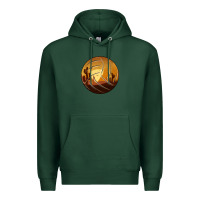 Sports Green Desert Cactus Sunset Volleyball Premium Hoodie - Bettercallsaul