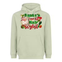 Matcha santas favorite hair stylist Heavyweight Hoodie - MaliasSmallBusiness