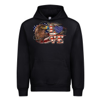 Black Love America Eagle 4th of july Urban Hoodie - HowdyJamesFarm