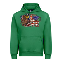 Emerald Love America Eagle 4th of july Urban Hoodie - HowdyJamesFarm