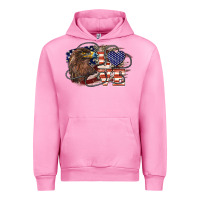 Fuchsia Pink Love America Eagle 4th of july Urban Hoodie - HowdyJamesFarm