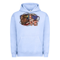 Pigment Grape Ice Love America Eagle 4th of july Urban Hoodie - HowdyJamesFarm
