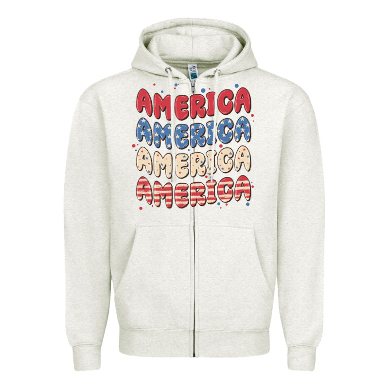 America Zipper Hoodie by MaliasSmallBusiness | Teevron