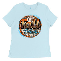 Baby Blue fall vibes Ladies Tee - AdoDesignShop