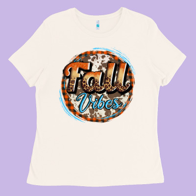 Fall Vibes Ladies Tee Designed By Adodesignshop