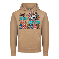 Vintage Coffee just a girl who loves soccer Vintage Hoodie - HRA Design Shop