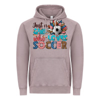 Vintage Zinc just a girl who loves soccer Vintage Hoodie - HRA Design Shop