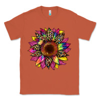 Copper tie dye leopard sunflower Classic Tee - Artiststas