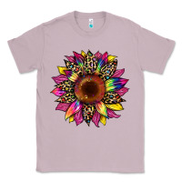 Lilac tie dye leopard sunflower Classic Tee - Artiststas
