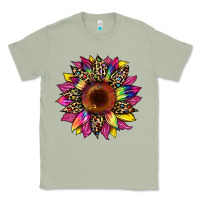 Matcha tie dye leopard sunflower Classic Tee - Artiststas