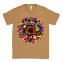 Toasted Coconut tie dye leopard sunflower Classic Tee - Artiststas