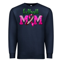 Navy Football Mom Breast Cancer Premium Sweatshirt - BundleAndBundleShop