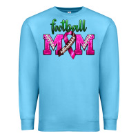 Ocean Blue Football Mom Breast Cancer Premium Sweatshirt - BundleAndBundleShop