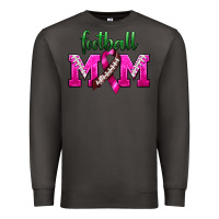Smoke Football Mom Breast Cancer Premium Sweatshirt - BundleAndBundleShop