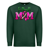 Sports Green Football Mom Breast Cancer Premium Sweatshirt - BundleAndBundleShop