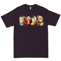 Plum farm animals coffee cups Premium Tee - texasbilliewilder