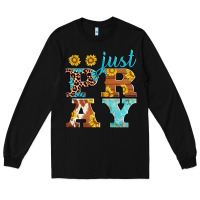 Black just pray western sunflowers Long Sleeve Tee - AdoDesignShop