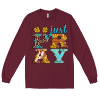 Burgundy just pray western sunflowers Long Sleeve Tee - AdoDesignShop