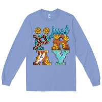 Colony Blue just pray western sunflowers Long Sleeve Tee - AdoDesignShop