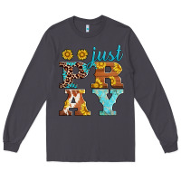 Smoke just pray western sunflowers Long Sleeve Tee - AdoDesignShop