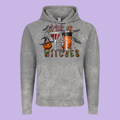 Drink Up Witches Vintage Hoodie Designed By Cowhidedigitalart