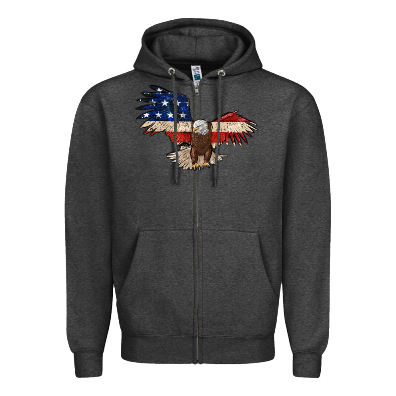 4th July Eagle Zipper Hoodie by MaliasSmallBusiness | Teevron