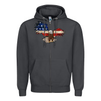 Smoke 4th july eagle Zipper Hoodie - MaliasSmallBusiness