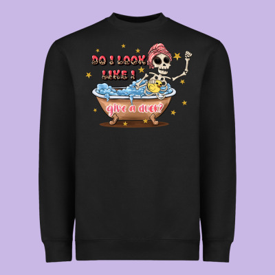 Do I Look Like I Give A Duck Heavyweight Sweatshirt Designed By Jahusdesignshop