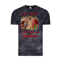 Cloud Black Christmas life is better with a german shepherd Vintage Tee - JahusDesignShop