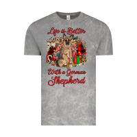 Cloud Rock Christmas life is better with a german shepherd Vintage Tee - JahusDesignShop
