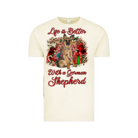 Vintage Arctic Christmas life is better with a german shepherd Vintage Tee - JahusDesignShop