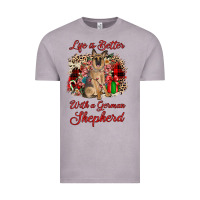 Vintage Zinc Christmas life is better with a german shepherd Vintage Tee - JahusDesignShop