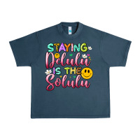 Midnight Navy staying delulu is the solulu Urban Heavy Tee - Artiststas