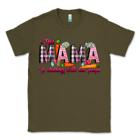 Army Green This Mama Is Chilling With Her Peeps Classic Tee - CowhideDigitalArt