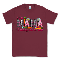 Burgundy This Mama Is Chilling With Her Peeps Classic Tee - CowhideDigitalArt