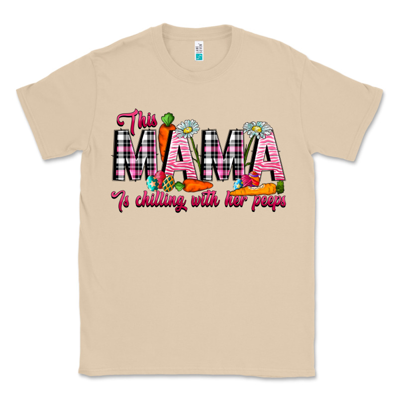 This Mama Is Chilling With Her Peeps Classic Tee by CowhideDigitalArt | Teevron