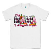 White This Mama Is Chilling With Her Peeps Classic Tee - CowhideDigitalArt