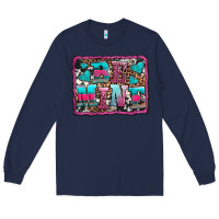 Navy be mine western valentine's day Long Sleeve Tee - AdoDesignShop