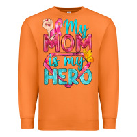Carrot My Mom Is My Hero Breast Cancer Premium Sweatshirt - BundleAndBundleShop