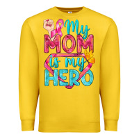 Lemon My Mom Is My Hero Breast Cancer Premium Sweatshirt - BundleAndBundleShop